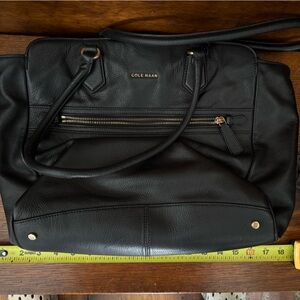 Cole Haan Black Leather Shoulder Bag